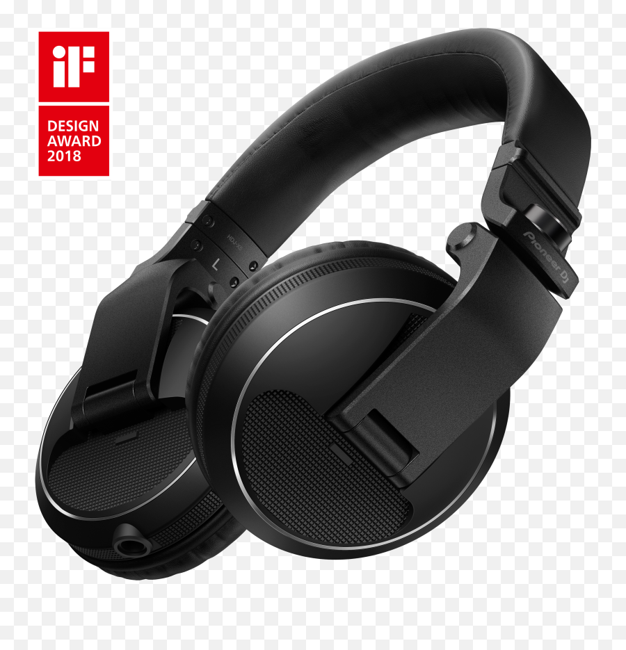 Hdj - X5 Overear Dj Headphones Black Pioneer Dj Pioneer Dj Headphones Png,Headphones Transparent