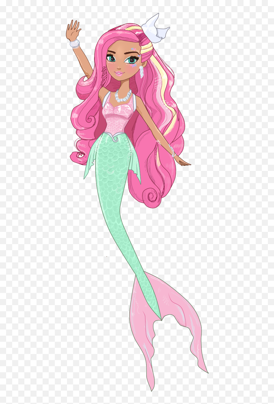 Mermaid Png Transparent Images - Cartoon Pictures Of Mermaids,Mermaid Transparent Background