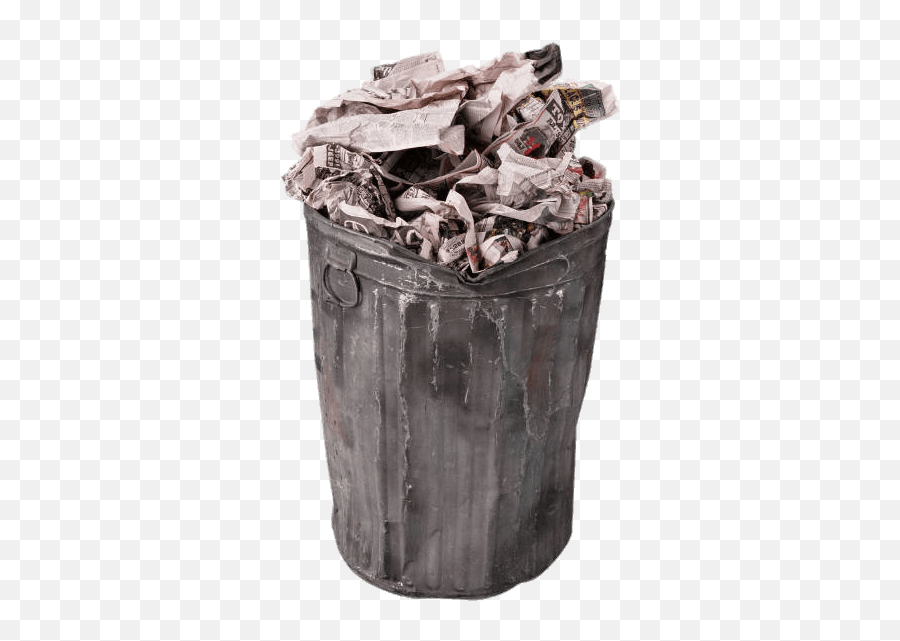 Garbage Can Full Of Paper Transparent - Transparent Background Trash Png,Garbage Png