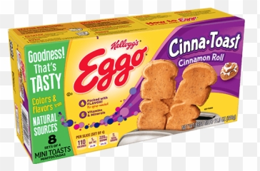 Kelloggu0027s Eggo Cinna - Toasts Cinnamon Roll Chocolate Chip Eggo French Toast Sticks Png,Cinnamon Roll Png