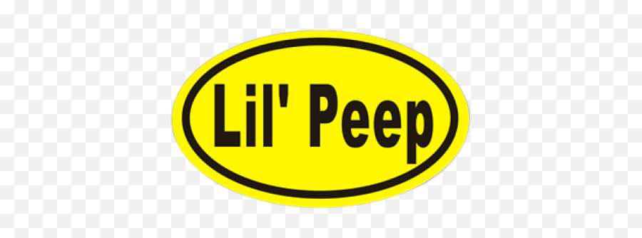 Lil Peep Oval Sticker - Circle Png,Lil Peep Logo