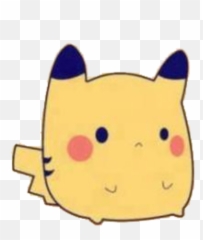 Pikachu Pokemon Yellow Tumblr Cute Babe - Anime Kawaii Cute Pokemon Png,Cute Pikachu Png