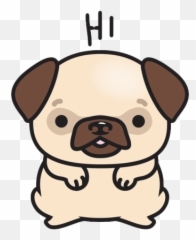 Kawaii Pug Png File - Cute Pug Drawing,Pug Png