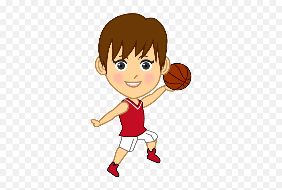 Clipart Child Basketball - Png Download Full Size Clipart Animation Basketball Player Boy,Cartoon Basketball Png
