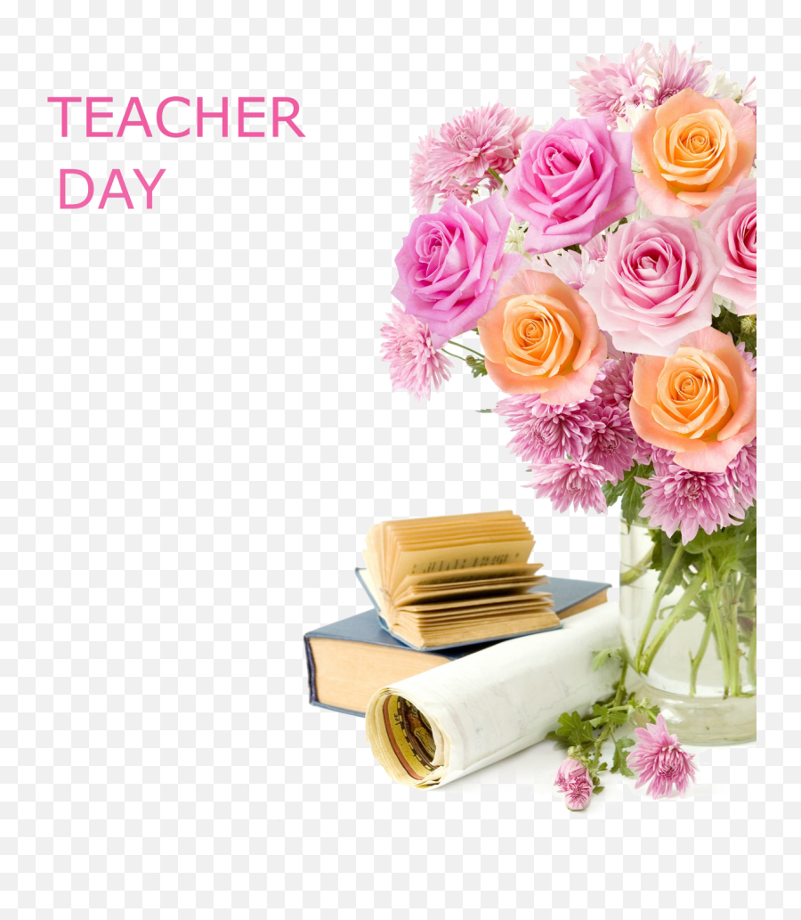 Download Pink Product Flower Day Teachers Teacher Hq Png - Teacher Day Background Png,Teacher Png