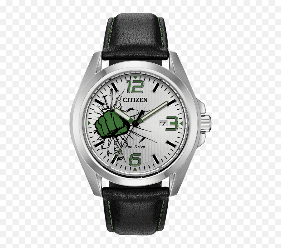 Citizen Marvel Hulk Eco - Drive Silver Stainless Steel Watch Citizen Watches Marvel Png,Hulk Png