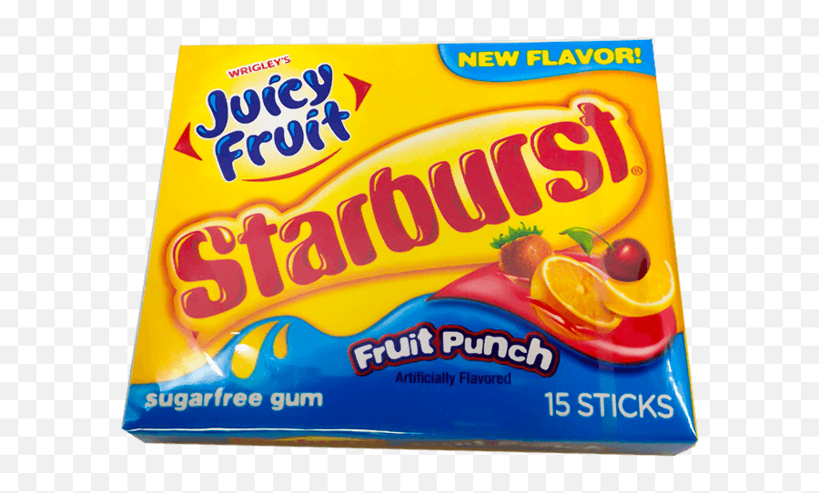 Stick Starburst Fruit Punch Gum - Starburst Candy Png,Starburst Candy Png