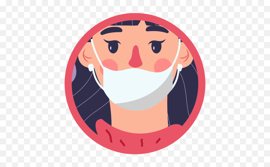 Covid 19 Face Mask Girl - Transparent Png U0026 Svg Vector File Niña Con Mascarilla Png,Girl Face Png