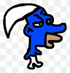 Thanks I Hate Lenny From The Simpsons Face Smurf Tihi Png