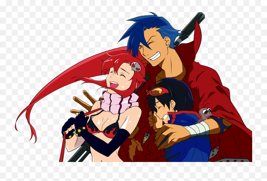 Tengen Toppa Gurren Lagann 4k Ultra Hd Wallpaper - Kamina Y Yoko Png,Gurren Lagann Png