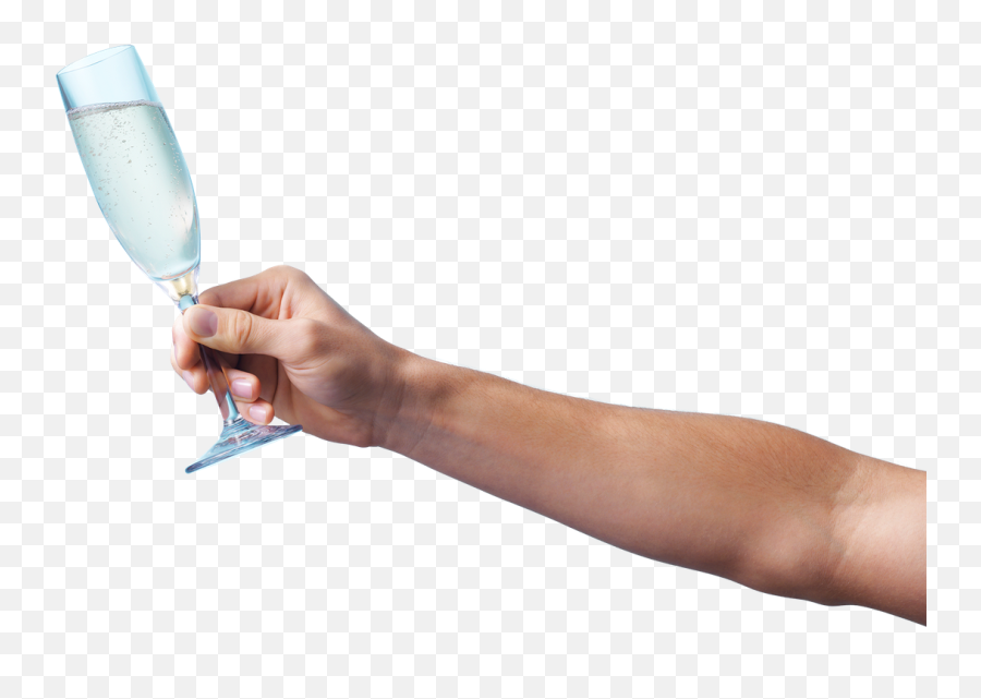 Hand With Champagne Glass Png - Champagne Glass Hand Png,Champagne Glasses Png
