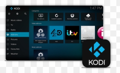 Kodi With The Most Trusted Vpn - Kodi Home Screen Png,Kodi Png