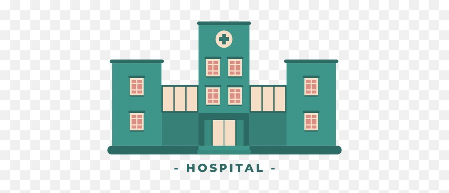 Building Hospital Flat Illustration - Hospital Flat Png,Hospital Png