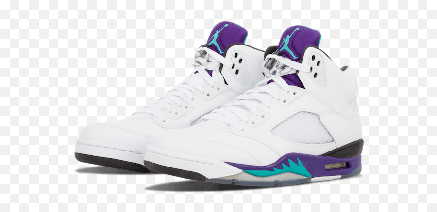 Download Jordan Retro 5 Prince - Retro Jordan 5 Grape Png,Fresh Prince Png