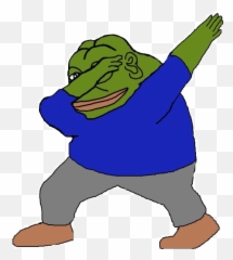 Dabbing Pepe Transparent Png Image