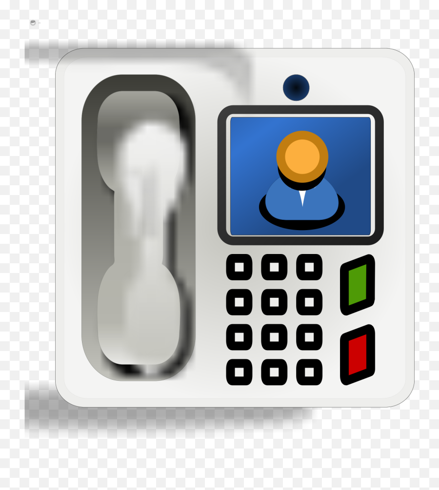 Video Phone With Intercom Svg Vector - Technology Applications Png,Phone Video Icon