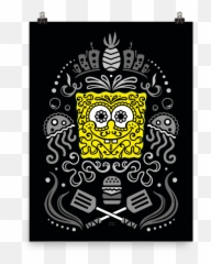 Spongebob Sugar Sponge Reduced Color Poster - Dot Png,Squidward Icon