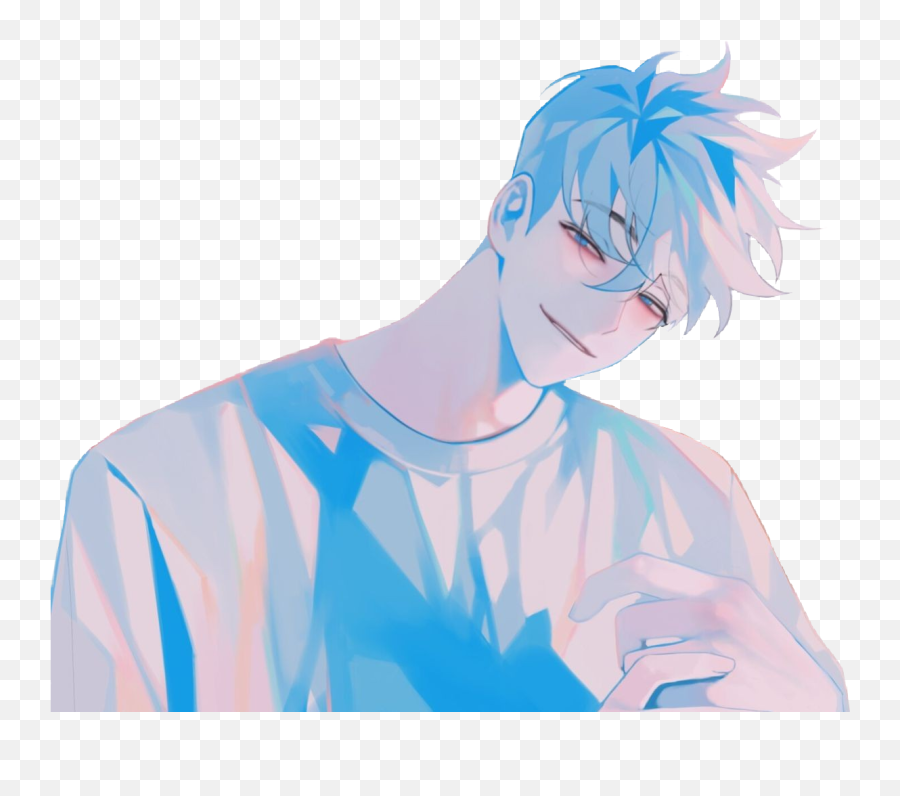 Blue Anime Boy Aesthetic - Aesthetic Anime Guys Inplick Png,Aesthetic Anime  Boy Icon - free transparent png images 