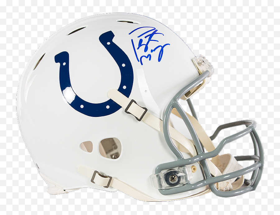 Peyton Manning Signed Full - Payton Manning Autographed Colts Helmet Png,Icon Domain Perimeter Helmet