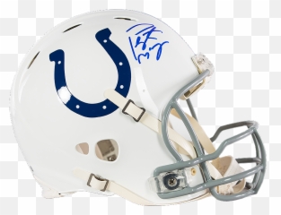 Peyton Manning Signed Full - Payton Autographed Colts Helmet png