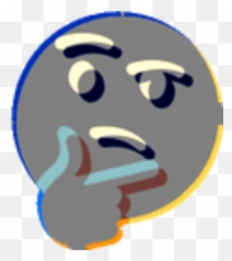 Thinking Face Emoji Know Your Meme - Transparent Thonk png