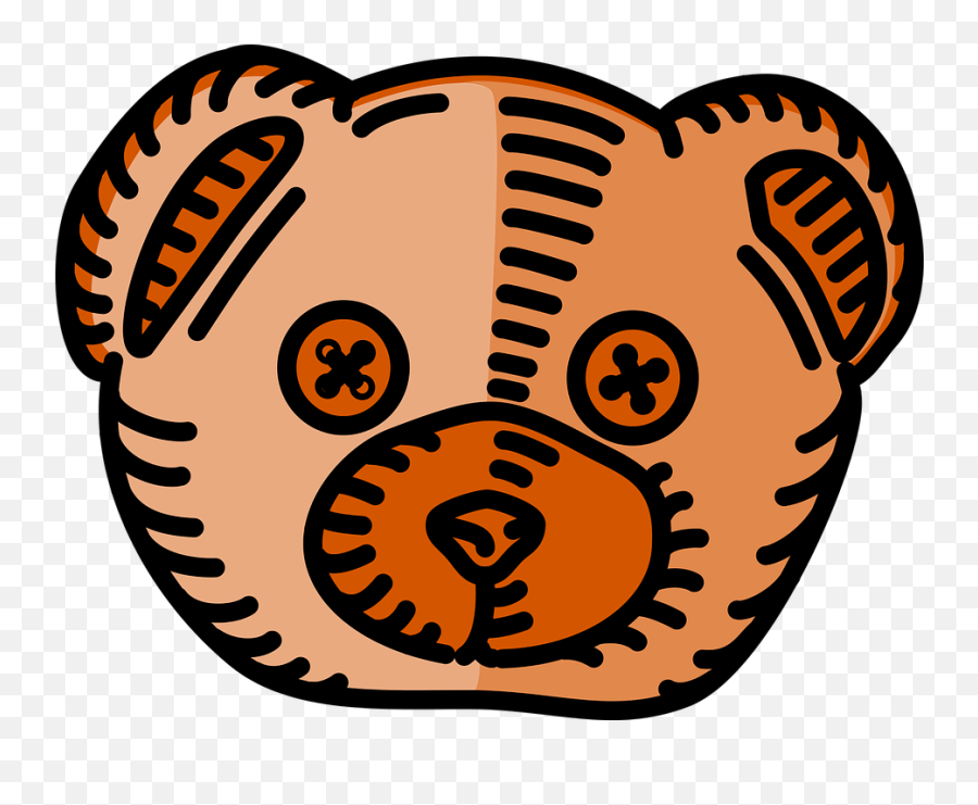 Baby Bear Head - Teddy Bear Outline Clip Art Png,Bear Head Png