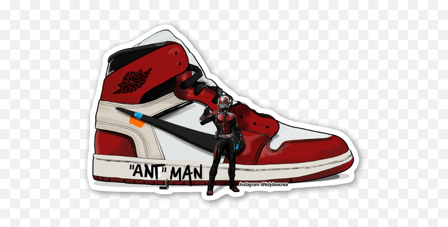 Ant Man - Stickerapp Jordan 1 Chicago Off White Png,Antman Png