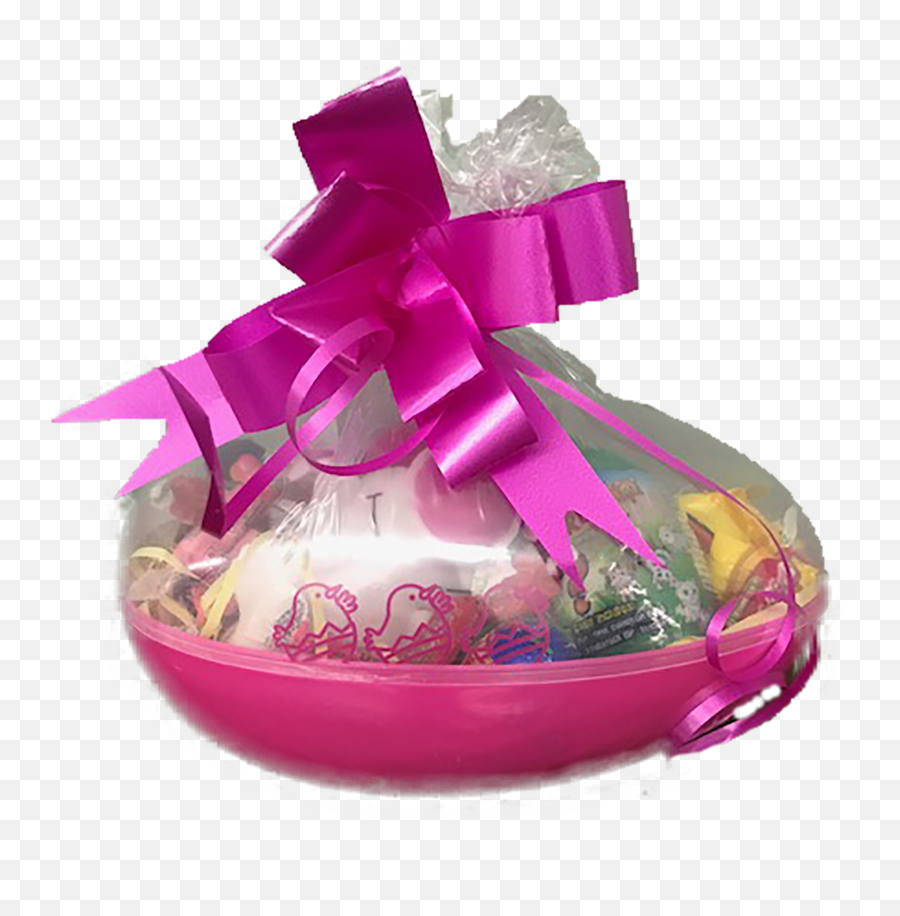 Jumbo Easter Egg Gift Basket With Personalized Card - Egg Wrapped Present Png,Easter Basket Transparent