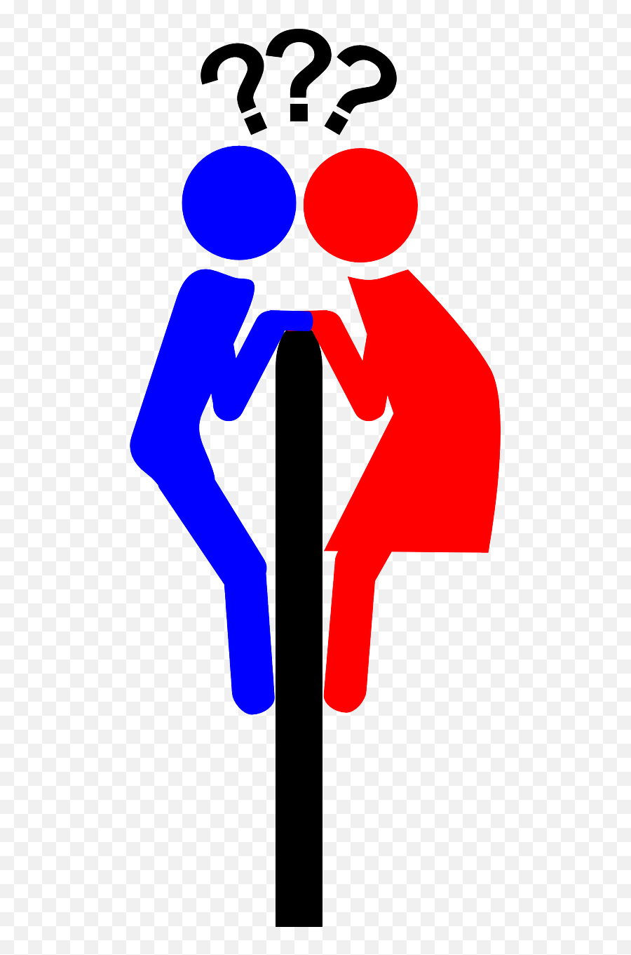 Surprise Man Woman - Free Vector Graphic On Pixabay Png Hombres Y Mujeres,Male Female Icon Vector