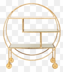 The Best Online Furniture Stores To Visit Now British Vogue - Large Round 3 Tier Drinks Trolley Gold png