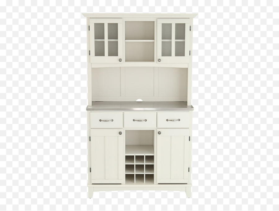 Reviews For Homestyles White Buffet With Hutch Pg 3 - The Png,Antique China Cabinet Icon