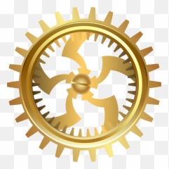 Gear Clip Art - Gold Transparent PNG Art png