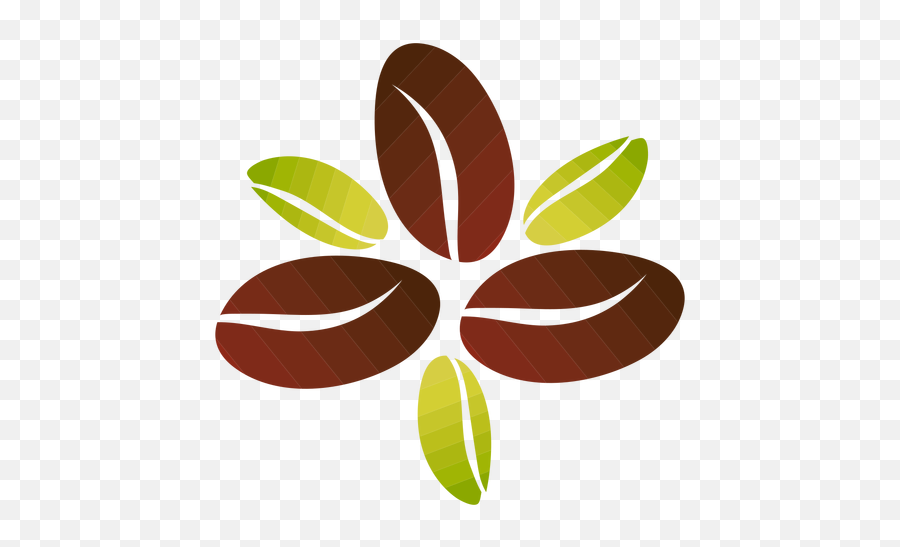 Coffee Beans Flower - Transparent Png U0026 Svg Vector File Dibujo Granos De Cafe Png,Coffee Beans Transparent