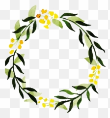 Free Png Watercolor Floral Wreath