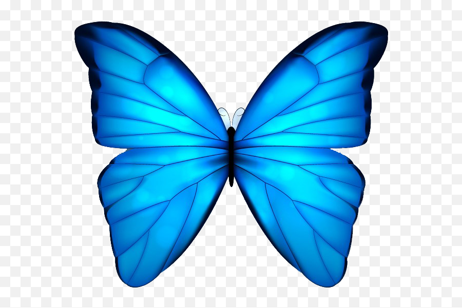 Butterfly Blue Clip Art - Blue Butterfly Watercolor Painted Blue Butterfly With White Background Png,Blue Butterfly Transparent Background