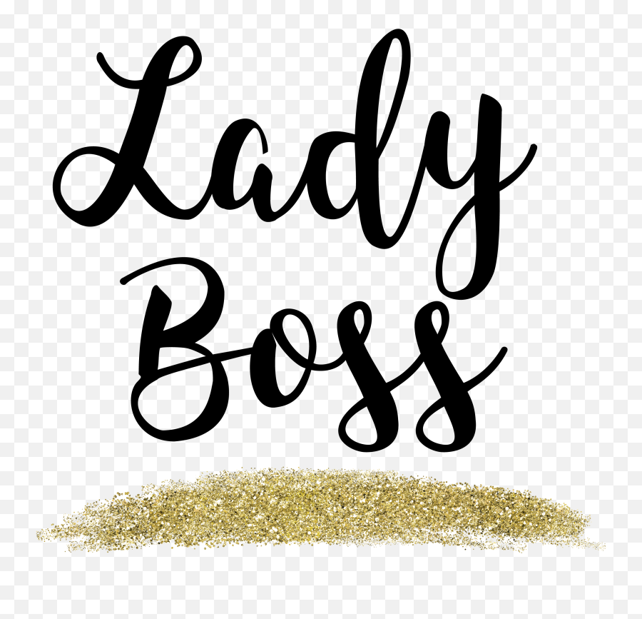Lady Boss Gold Glitter Web Flair Graphic - Lady Boss Png,Boss Png