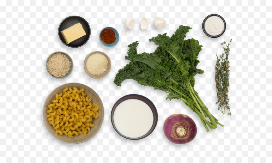 Cavatappi Mac Cheese With Purple Top - Superfood Png,Kale Png