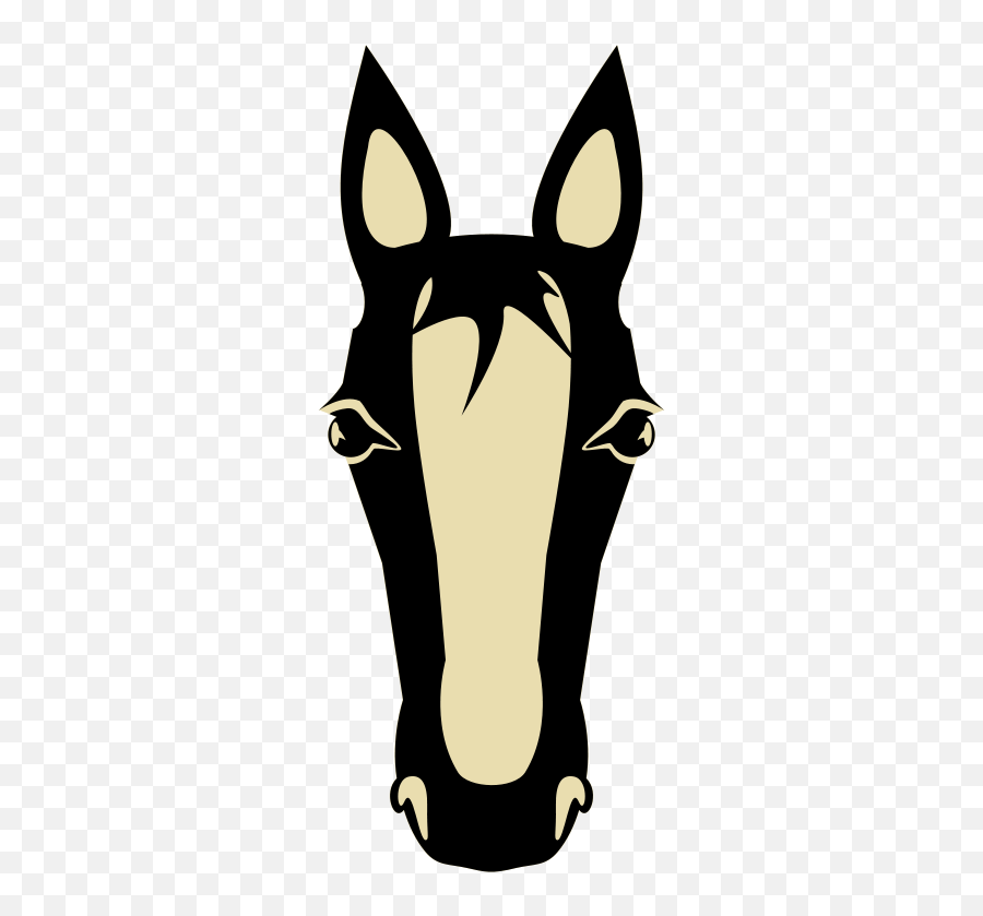 Download Silhouette Horse Head Image Png Clipart - Horse Head Silhouette Front,Horse Clipart Png