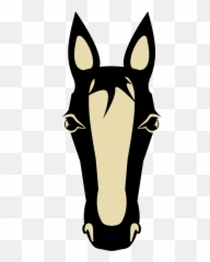 Download Silhouette Horse Head Image Png Clipart - Front