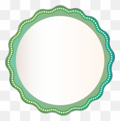Outline White Square Circle Border - png