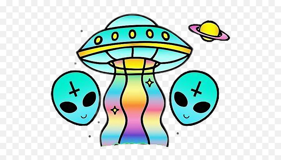 Download Hd Alien Clipart Rainbow - Wish You Were Weird Png,Weird Png