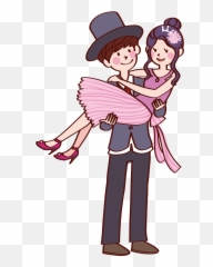 Couples Clip Fall In Love - Cute Couple Image Animated Png Cute Love Couple Cartoon,Happy Couple Png