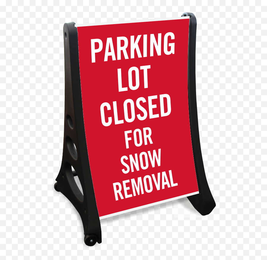 Parking Closed For Snow Removal Sidewalk Sign - Snow Removal Handicap Parking Sign Png,Sidewalk Png