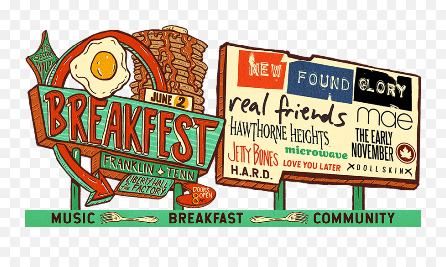 Breakfest 2019 Rock And Cinnamon Roll U2014 Acentric Magazine Png