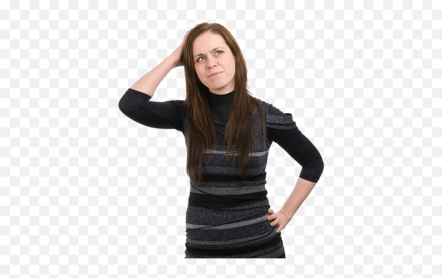 Download Thinking Woman Png Image For Free - Thinking Woman Png,Thonking Png