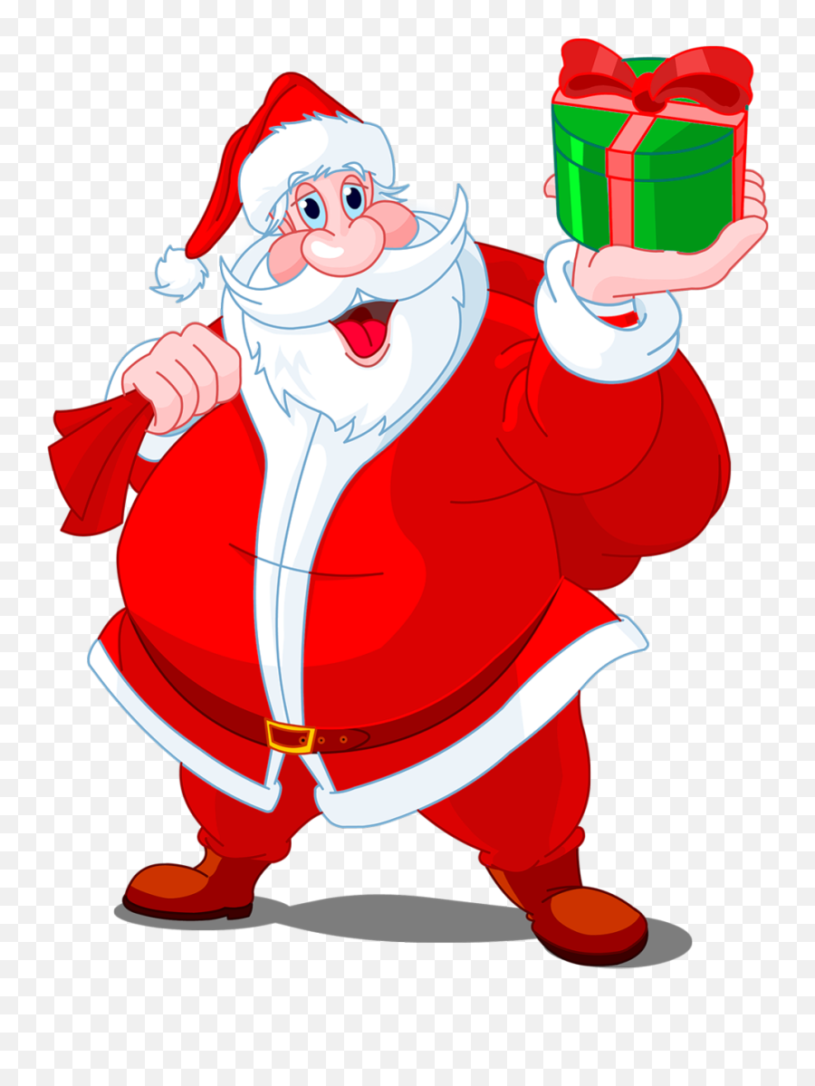 Santa Clipart Png 2 Station - Cartoon Drawing Santa Claus,Santa Clipart Png