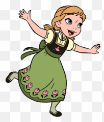 Frozen Little Elsa And Anna Clipart - Drawing Young png