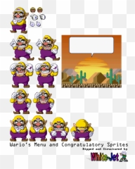 Snes - Mariou0027s Super Picross Jpn Wario The Spriters Super Picross Sprites Png,Wario Png
