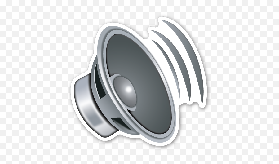 Download Speaker With Three Sound Waves Speaker Sticker Png Wave Emoji Png Free Transparent Png Images Pngaaa Com