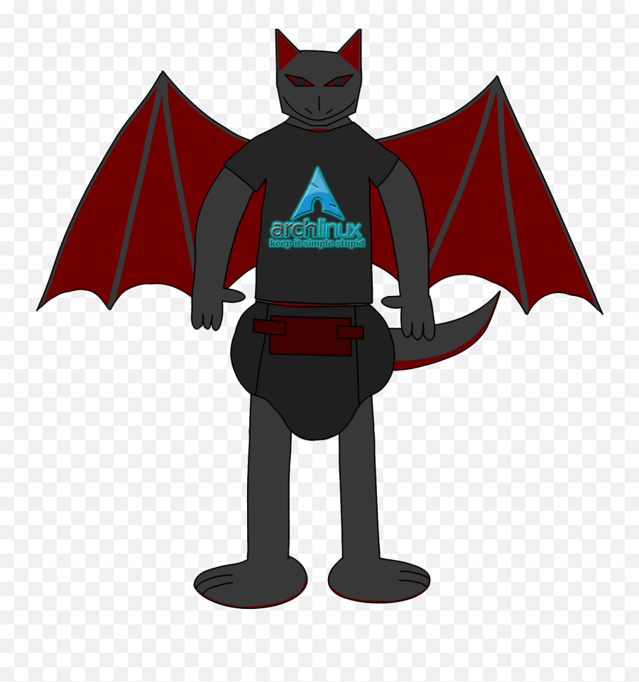 Me In An Arch Linux T - Shirt By Pouar Fur Affinity Dot Net Illustration Png,Arch Linux Logo